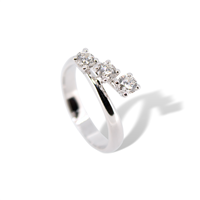 Anello trilogy Recarlo XB013/090 in oro 18k e diamanti naturali Donna  - XB013/090